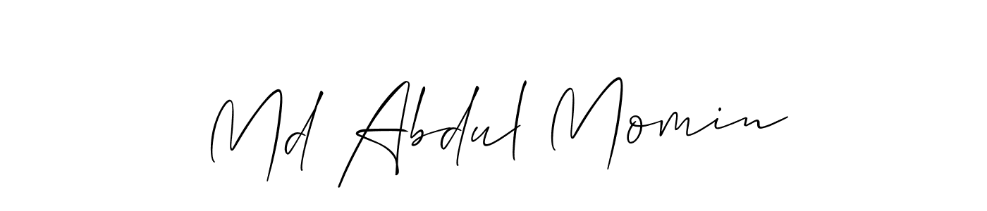 Md Abdul Momin stylish signature style. Best Handwritten Sign (Allison_Script) for my name. Handwritten Signature Collection Ideas for my name Md Abdul Momin. Md Abdul Momin signature style 2 images and pictures png