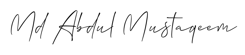 You can use this online signature creator to create a handwritten signature for the name Md Abdul Mustaqeem. This is the best online autograph maker. Md Abdul Mustaqeem signature style 2 images and pictures png