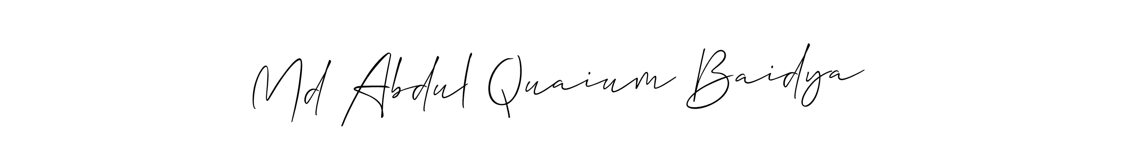 How to Draw Md Abdul Quaium Baidya  signature style? Allison_Script is a latest design signature styles for name Md Abdul Quaium Baidya . Md Abdul Quaium Baidya  signature style 2 images and pictures png