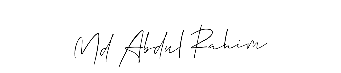 Best and Professional Signature Style for Md Abdul Rahim. Allison_Script Best Signature Style Collection. Md Abdul Rahim signature style 2 images and pictures png