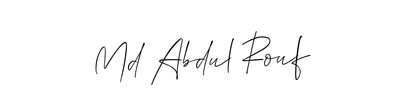 Allison_Script is a professional signature style that is perfect for those who want to add a touch of class to their signature. It is also a great choice for those who want to make their signature more unique. Get Md Abdul Rouf name to fancy signature for free. Md Abdul Rouf signature style 2 images and pictures png