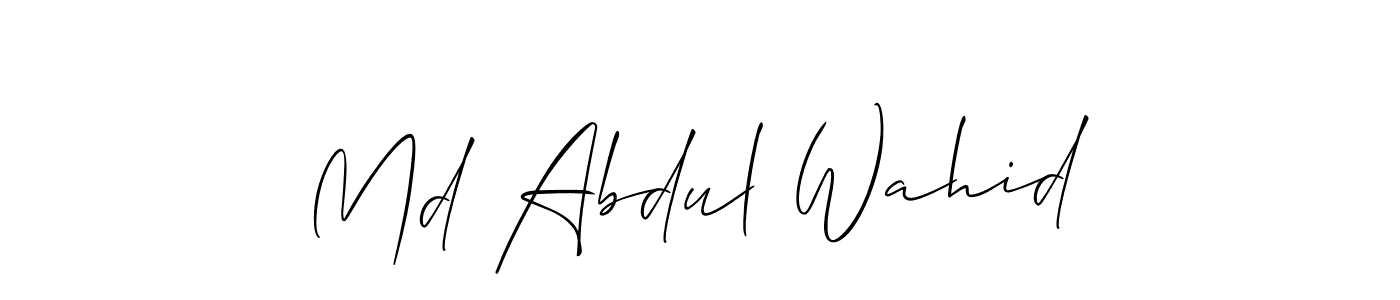 Best and Professional Signature Style for Md Abdul Wahid. Allison_Script Best Signature Style Collection. Md Abdul Wahid signature style 2 images and pictures png