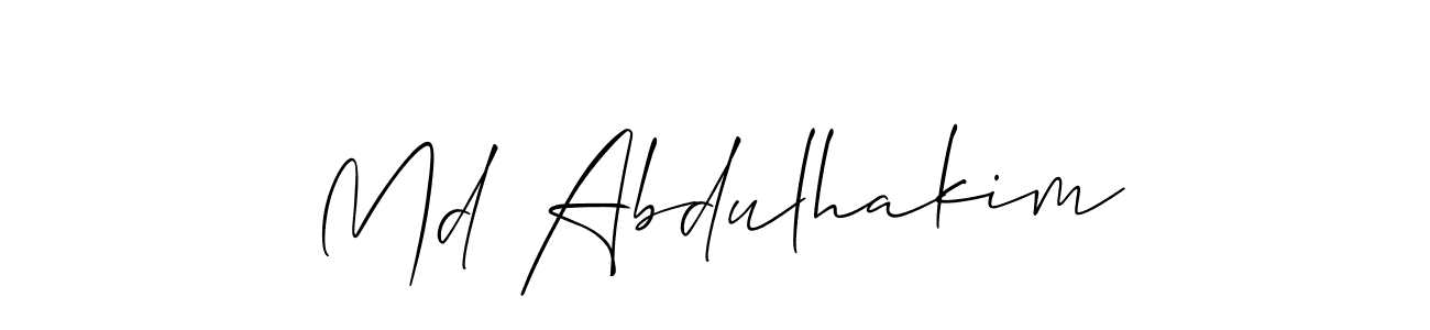 Similarly Allison_Script is the best handwritten signature design. Signature creator online .You can use it as an online autograph creator for name Md Abdulhakim. Md Abdulhakim signature style 2 images and pictures png