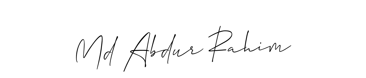 You should practise on your own different ways (Allison_Script) to write your name (Md Abdur Rahim) in signature. don't let someone else do it for you. Md Abdur Rahim signature style 2 images and pictures png