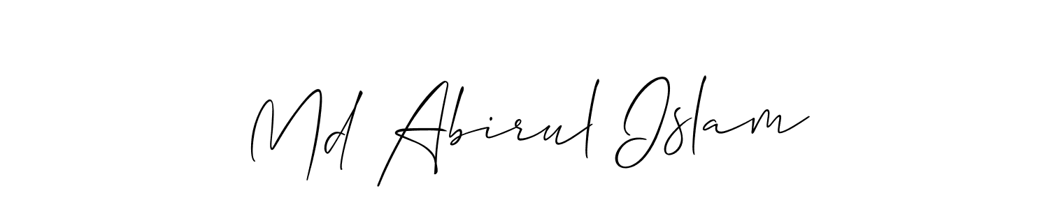 You can use this online signature creator to create a handwritten signature for the name Md Abirul Islam. This is the best online autograph maker. Md Abirul Islam signature style 2 images and pictures png