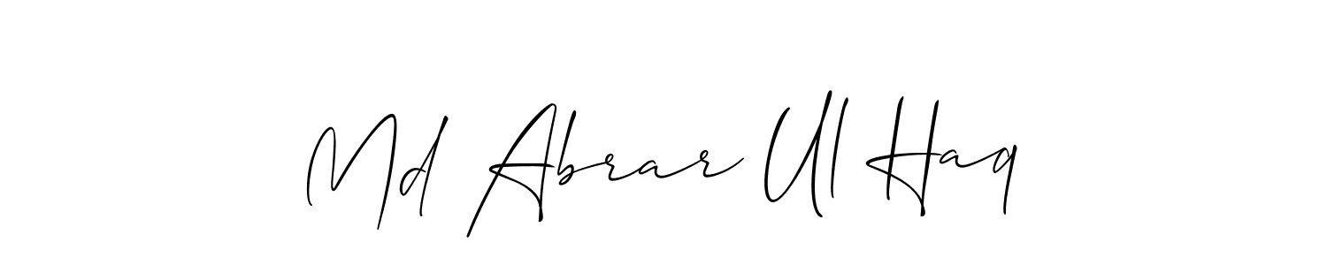 Make a beautiful signature design for name Md Abrar Ul Haq. Use this online signature maker to create a handwritten signature for free. Md Abrar Ul Haq signature style 2 images and pictures png