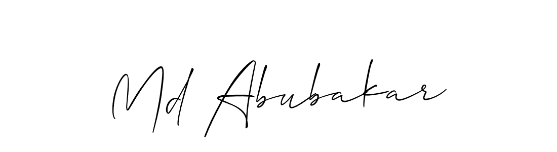 You should practise on your own different ways (Allison_Script) to write your name (Md Abubakar) in signature. don't let someone else do it for you. Md Abubakar signature style 2 images and pictures png