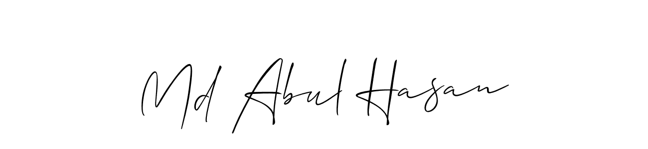 Allison_Script is a professional signature style that is perfect for those who want to add a touch of class to their signature. It is also a great choice for those who want to make their signature more unique. Get Md Abul Hasan name to fancy signature for free. Md Abul Hasan signature style 2 images and pictures png