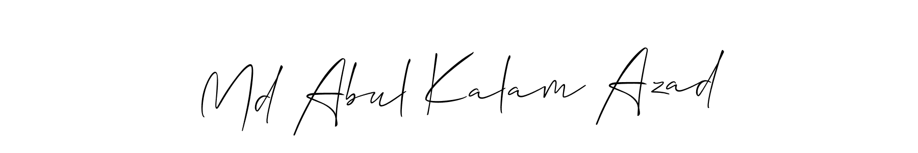 Also we have Md Abul Kalam Azad name is the best signature style. Create professional handwritten signature collection using Allison_Script autograph style. Md Abul Kalam Azad signature style 2 images and pictures png