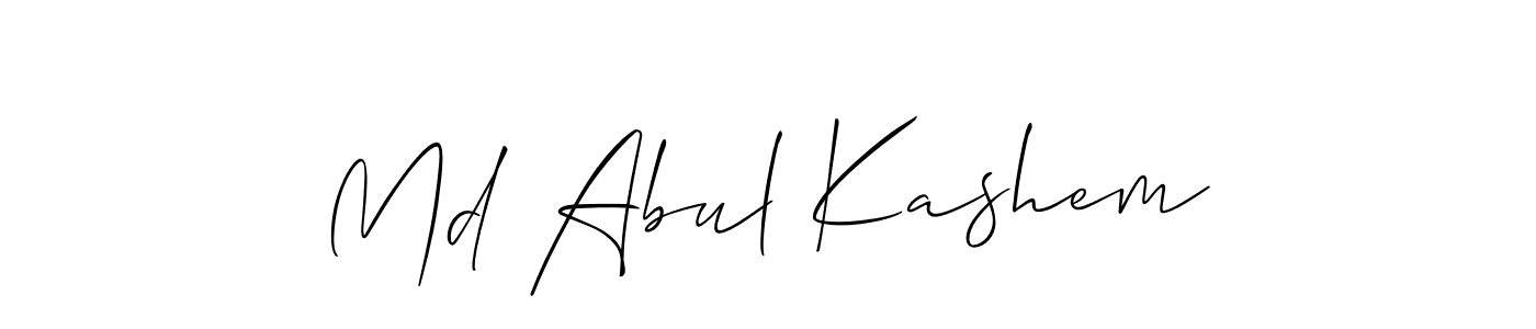 How to Draw Md Abul Kashem signature style? Allison_Script is a latest design signature styles for name Md Abul Kashem. Md Abul Kashem signature style 2 images and pictures png