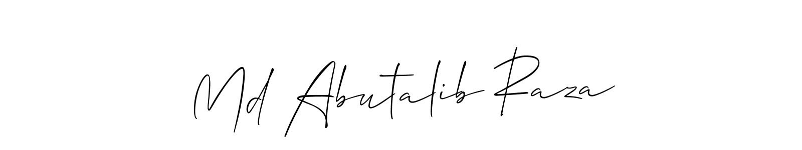 Design your own signature with our free online signature maker. With this signature software, you can create a handwritten (Allison_Script) signature for name Md Abutalib Raza. Md Abutalib Raza signature style 2 images and pictures png