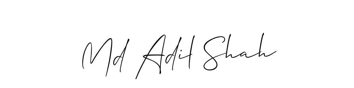 Design your own signature with our free online signature maker. With this signature software, you can create a handwritten (Allison_Script) signature for name Md Adil Shah. Md Adil Shah signature style 2 images and pictures png
