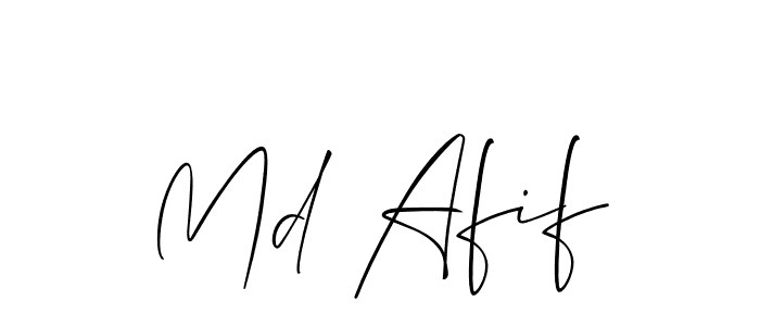 if you are searching for the best signature style for your name Md Afif. so please give up your signature search. here we have designed multiple signature styles  using Allison_Script. Md Afif signature style 2 images and pictures png