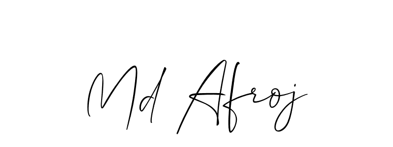 Also we have Md Afroj name is the best signature style. Create professional handwritten signature collection using Allison_Script autograph style. Md Afroj signature style 2 images and pictures png