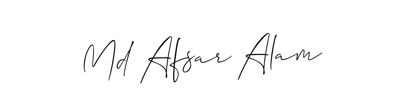 Md Afsar Alam stylish signature style. Best Handwritten Sign (Allison_Script) for my name. Handwritten Signature Collection Ideas for my name Md Afsar Alam. Md Afsar Alam signature style 2 images and pictures png