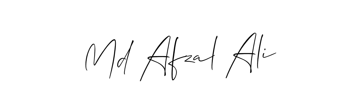 How to make Md Afzal Ali signature? Allison_Script is a professional autograph style. Create handwritten signature for Md Afzal Ali name. Md Afzal Ali signature style 2 images and pictures png