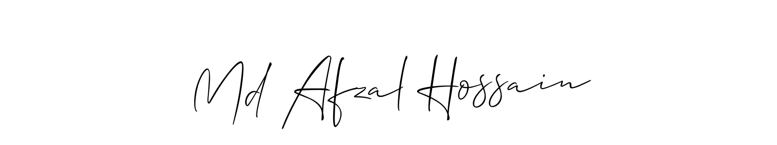 Make a short Md Afzal Hossain signature style. Manage your documents anywhere anytime using Allison_Script. Create and add eSignatures, submit forms, share and send files easily. Md Afzal Hossain signature style 2 images and pictures png