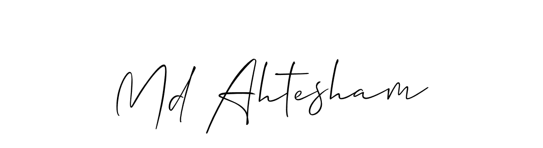 Make a beautiful signature design for name Md Ahtesham. Use this online signature maker to create a handwritten signature for free. Md Ahtesham signature style 2 images and pictures png