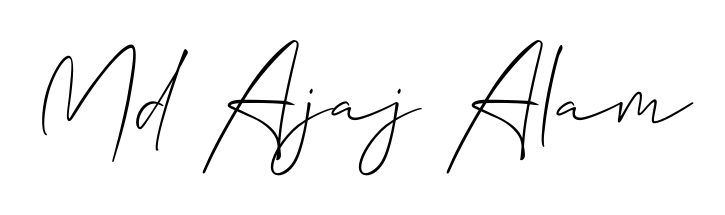 Turn your name Md Ajaj Alam into a signature brand with Allison_Script styling. Download in standard PNG or transparent format anytime. Md Ajaj Alam signature style 2 images and pictures png