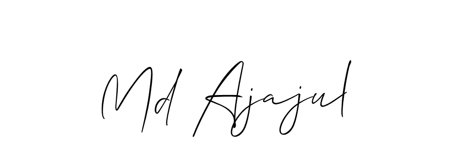 You can use this online signature creator to create a handwritten signature for the name Md Ajajul. This is the best online autograph maker. Md Ajajul signature style 2 images and pictures png