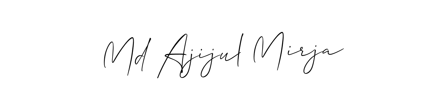 You can use this online signature creator to create a handwritten signature for the name Md Ajijul Mirja. This is the best online autograph maker. Md Ajijul Mirja signature style 2 images and pictures png