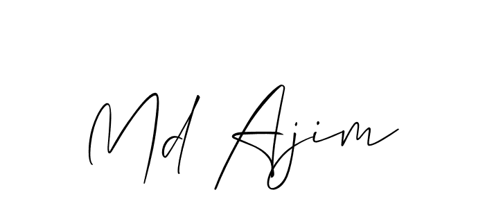 Design your own signature with our free online signature maker. With this signature software, you can create a handwritten (Allison_Script) signature for name Md Ajim. Md Ajim signature style 2 images and pictures png