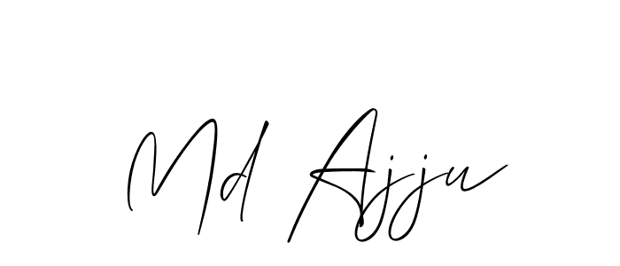 Create a beautiful signature design for name Md Ajju. With this signature (Allison_Script) fonts, you can make a handwritten signature for free. Md Ajju signature style 2 images and pictures png