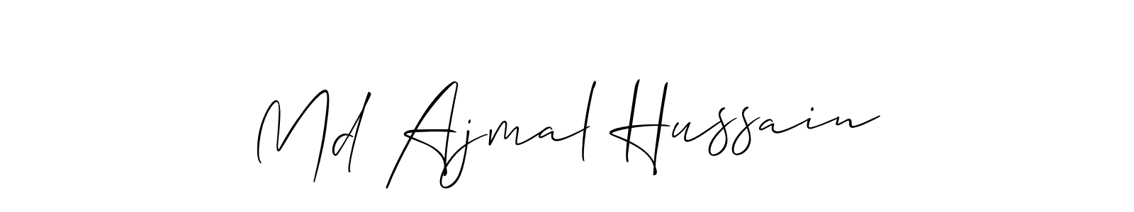 How to Draw Md Ajmal Hussain signature style? Allison_Script is a latest design signature styles for name Md Ajmal Hussain. Md Ajmal Hussain signature style 2 images and pictures png