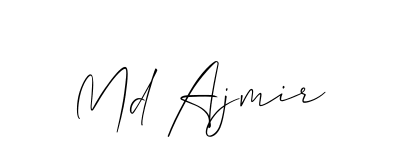 Best and Professional Signature Style for Md Ajmir. Allison_Script Best Signature Style Collection. Md Ajmir signature style 2 images and pictures png