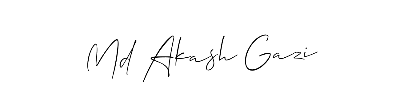 How to Draw Md Akash Gazi signature style? Allison_Script is a latest design signature styles for name Md Akash Gazi. Md Akash Gazi signature style 2 images and pictures png