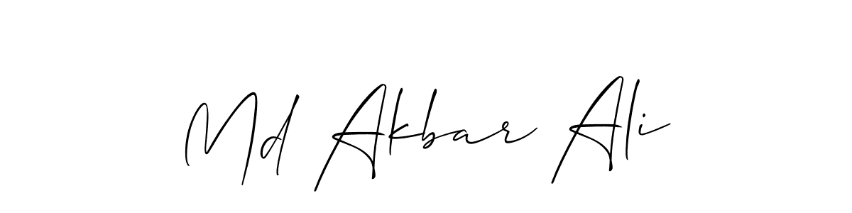 Md Akbar Ali stylish signature style. Best Handwritten Sign (Allison_Script) for my name. Handwritten Signature Collection Ideas for my name Md Akbar Ali. Md Akbar Ali signature style 2 images and pictures png