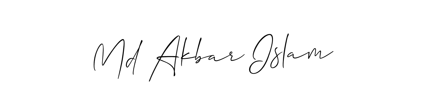 How to Draw Md Akbar Islam signature style? Allison_Script is a latest design signature styles for name Md Akbar Islam. Md Akbar Islam signature style 2 images and pictures png