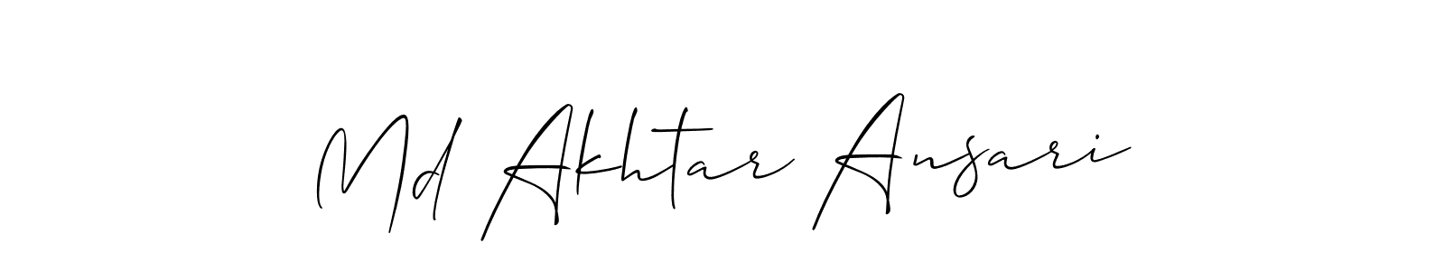 You can use this online signature creator to create a handwritten signature for the name Md Akhtar Ansari. This is the best online autograph maker. Md Akhtar Ansari signature style 2 images and pictures png