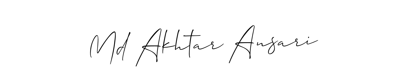 You can use this online signature creator to create a handwritten signature for the name Md Akhtar Ansari. This is the best online autograph maker. Md Akhtar Ansari signature style 2 images and pictures png