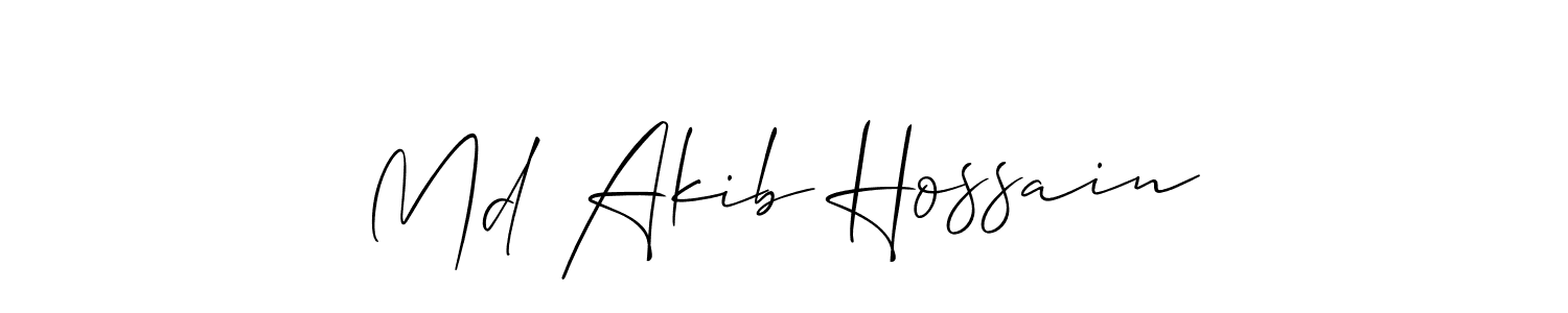 This is the best signature style for the Md Akib Hossain name. Also you like these signature font (Allison_Script). Mix name signature. Md Akib Hossain signature style 2 images and pictures png