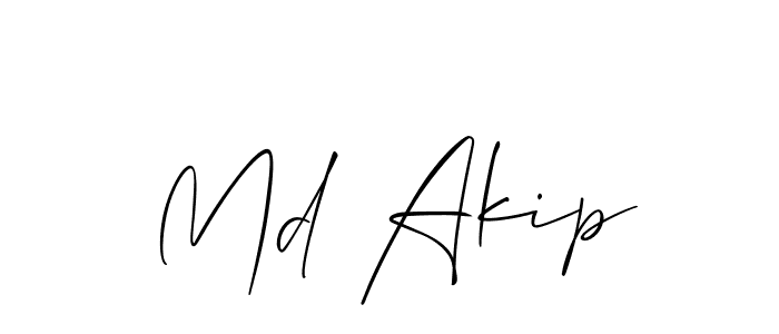You can use this online signature creator to create a handwritten signature for the name Md Akip. This is the best online autograph maker. Md Akip signature style 2 images and pictures png