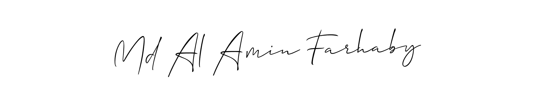 How to Draw Md Al Amin Farhaby signature style? Allison_Script is a latest design signature styles for name Md Al Amin Farhaby. Md Al Amin Farhaby signature style 2 images and pictures png