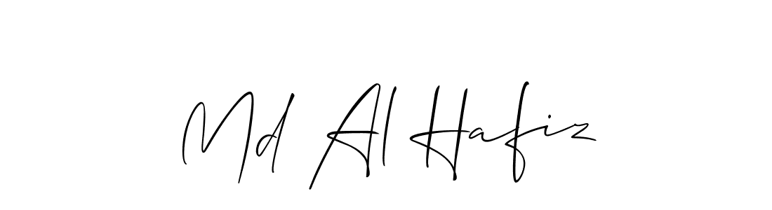 Create a beautiful signature design for name Md Al Hafiz. With this signature (Allison_Script) fonts, you can make a handwritten signature for free. Md Al Hafiz signature style 2 images and pictures png