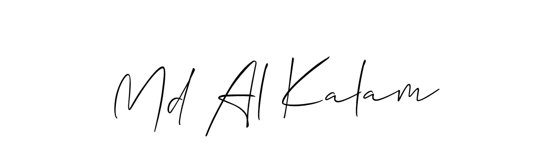 Make a short Md Al Kalam signature style. Manage your documents anywhere anytime using Allison_Script. Create and add eSignatures, submit forms, share and send files easily. Md Al Kalam signature style 2 images and pictures png