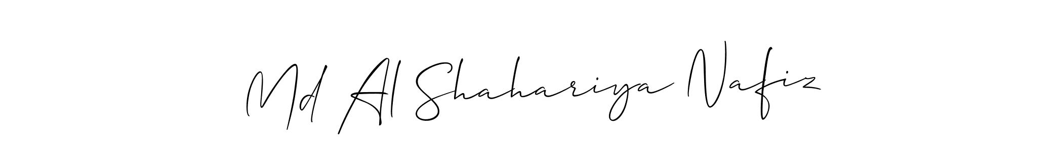 Make a beautiful signature design for name Md Al Shahariya Nafiz. Use this online signature maker to create a handwritten signature for free. Md Al Shahariya Nafiz signature style 2 images and pictures png