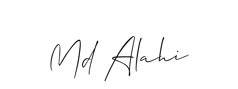 Make a beautiful signature design for name Md Alahi. Use this online signature maker to create a handwritten signature for free. Md Alahi signature style 2 images and pictures png