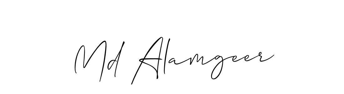 Use a signature maker to create a handwritten signature online. With this signature software, you can design (Allison_Script) your own signature for name Md Alamgeer. Md Alamgeer signature style 2 images and pictures png