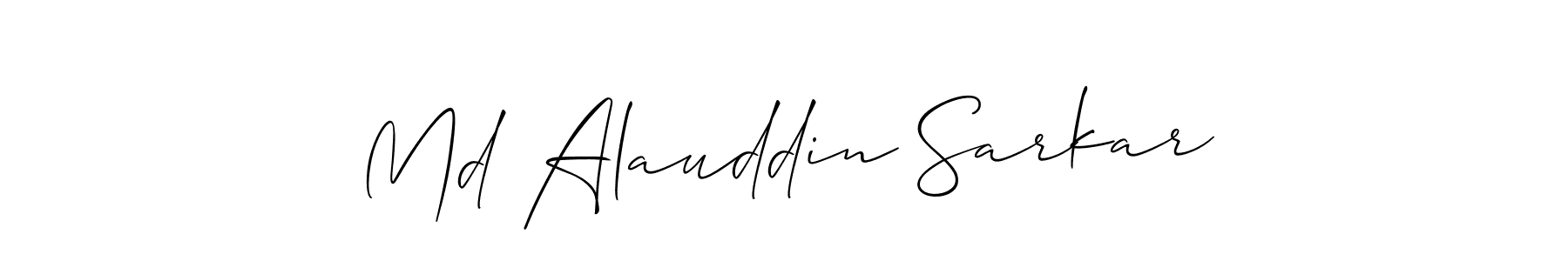 How to make Md Alauddin Sarkar signature? Allison_Script is a professional autograph style. Create handwritten signature for Md Alauddin Sarkar name. Md Alauddin Sarkar signature style 2 images and pictures png