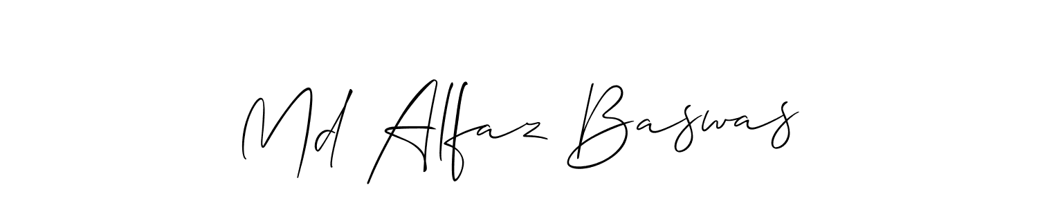 Md Alfaz Baswas stylish signature style. Best Handwritten Sign (Allison_Script) for my name. Handwritten Signature Collection Ideas for my name Md Alfaz Baswas. Md Alfaz Baswas signature style 2 images and pictures png