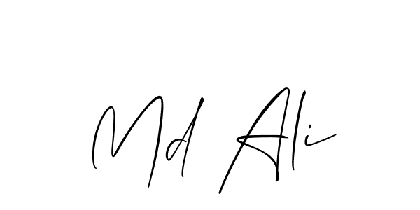 How to make Md Ali name signature. Use Allison_Script style for creating short signs online. This is the latest handwritten sign. Md Ali signature style 2 images and pictures png