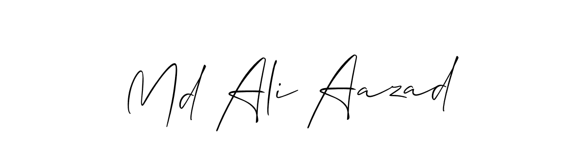 Create a beautiful signature design for name Md Ali Aazad. With this signature (Allison_Script) fonts, you can make a handwritten signature for free. Md Ali Aazad signature style 2 images and pictures png