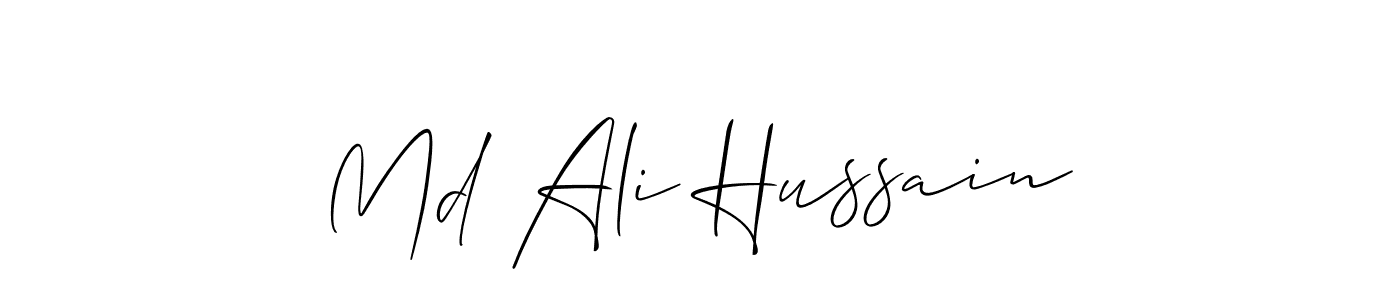 Md Ali Hussain stylish signature style. Best Handwritten Sign (Allison_Script) for my name. Handwritten Signature Collection Ideas for my name Md Ali Hussain. Md Ali Hussain signature style 2 images and pictures png