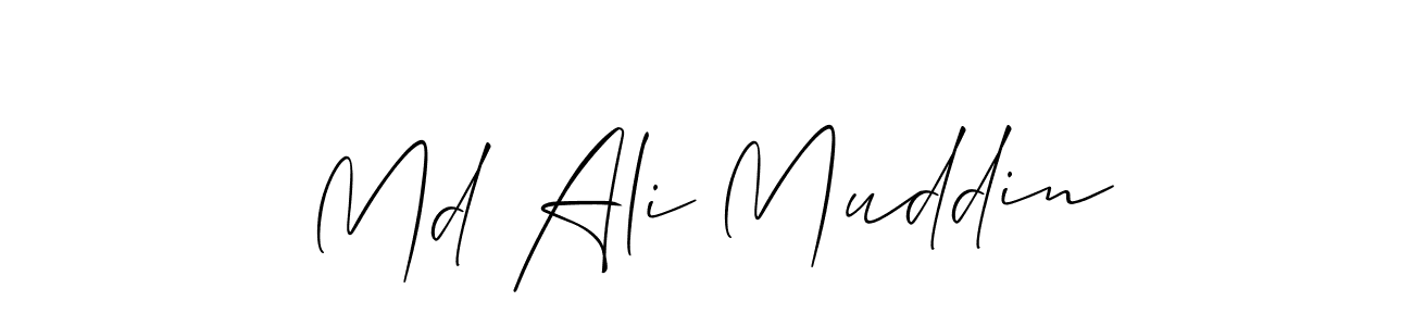 How to make Md Ali Muddin signature? Allison_Script is a professional autograph style. Create handwritten signature for Md Ali Muddin name. Md Ali Muddin signature style 2 images and pictures png