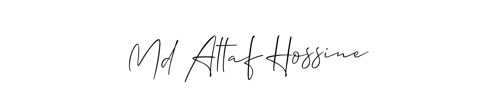 Use a signature maker to create a handwritten signature online. With this signature software, you can design (Allison_Script) your own signature for name Md Altaf Hossine. Md Altaf Hossine signature style 2 images and pictures png