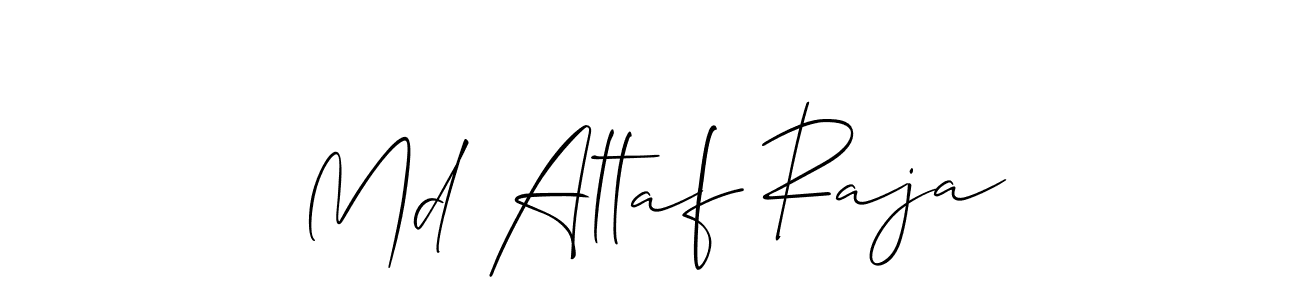 Create a beautiful signature design for name Md Altaf Raja. With this signature (Allison_Script) fonts, you can make a handwritten signature for free. Md Altaf Raja signature style 2 images and pictures png